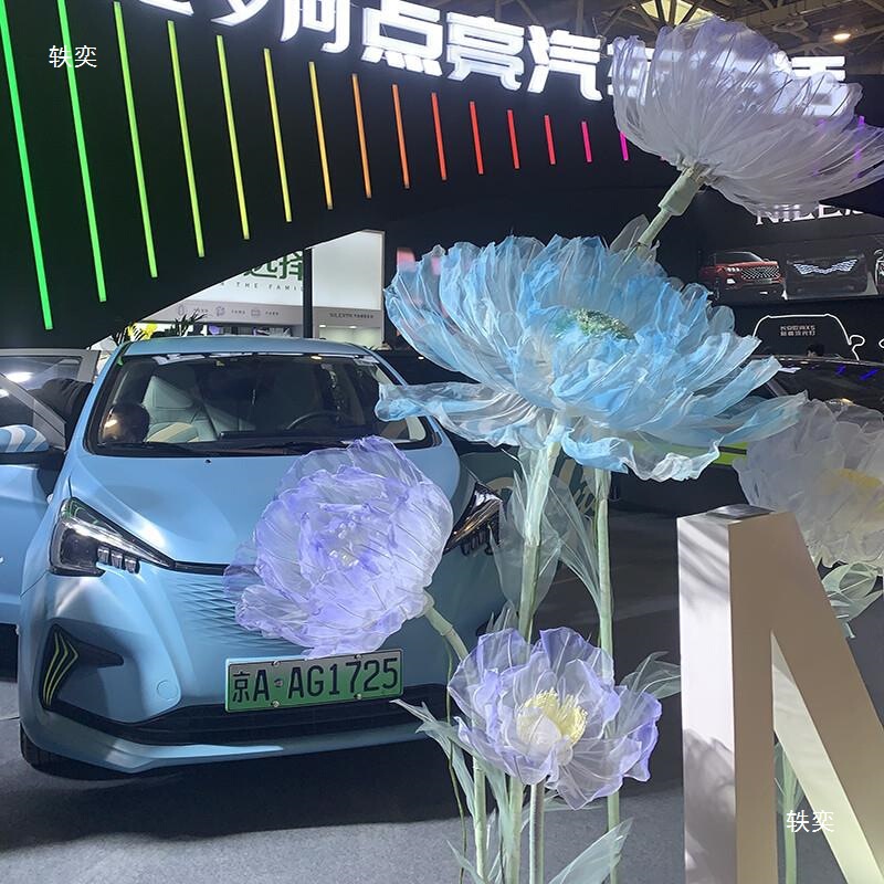 大型電動機械式開閉フラワーライトクリスマスディスプレイ小道具装飾ショッピングモール造花床直販|undefined