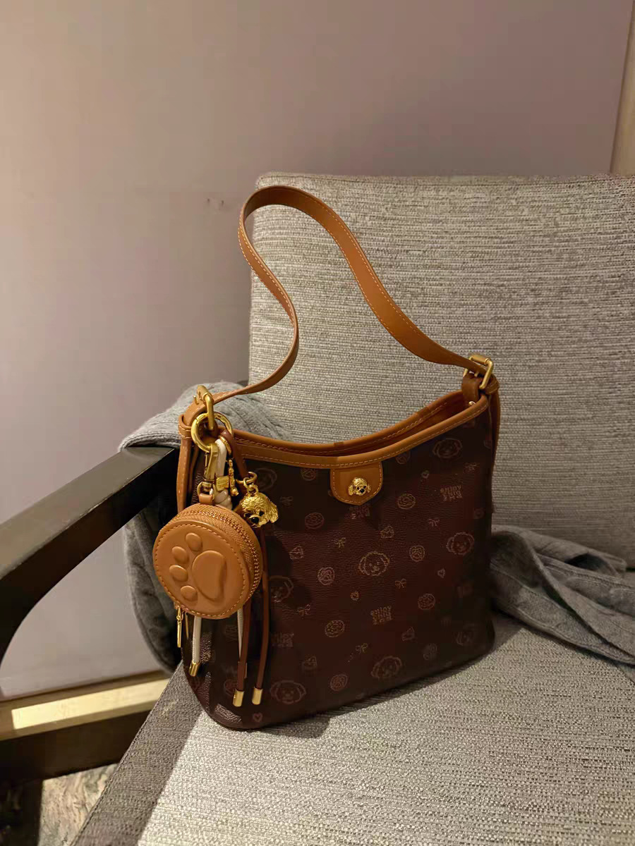 南風パン犬栗尾信使トートバッグ レディース2025新作ハンドバッグ ショルダーバッグ クロスボディバッグ