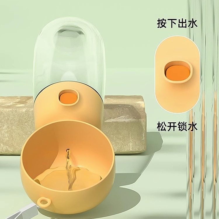 Perro salida taza de agua hervidor de agua portátil taza de beber fuente perro paseando dispensador de agua comida taza suministros para mascotas