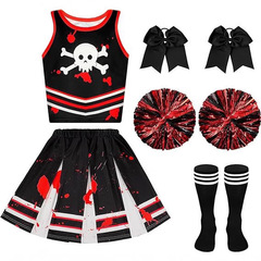 クロスボーダー新しいハロウィーンパーティー衣装海賊パフォーマンス服子供デジタル印刷チアリーディングパフォーマンス服