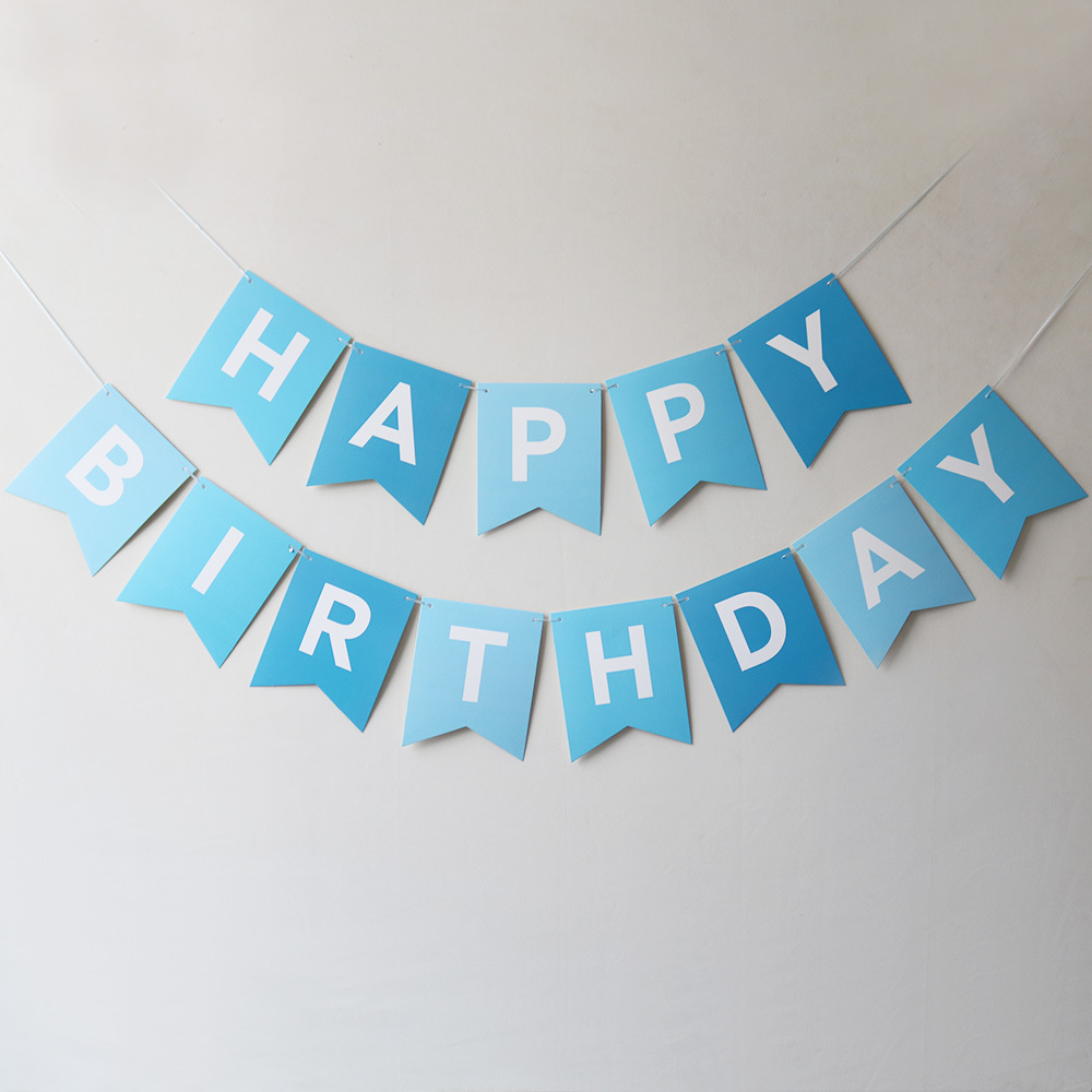 Guirnalda de Feliz Cumpleaños con Diseño de Cola de Pez en Dorado, Decoración para Fiesta de Cumpleaños
