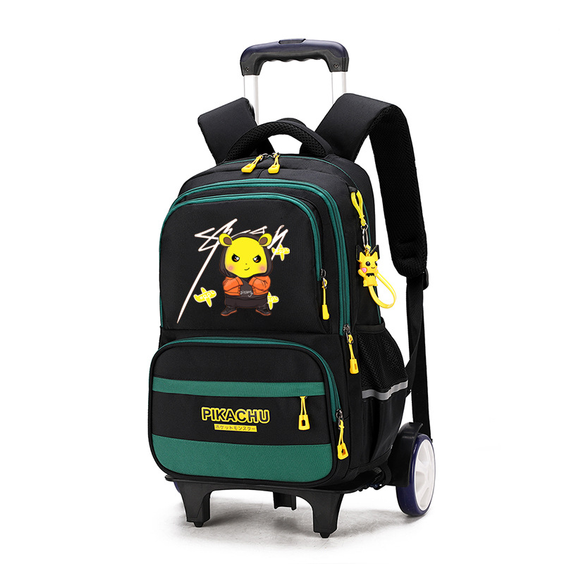 Una Generación de peces naturales niños tire de varilla bolsa 9-14 años mochila de dibujos animados transfronteriza para fines especiales