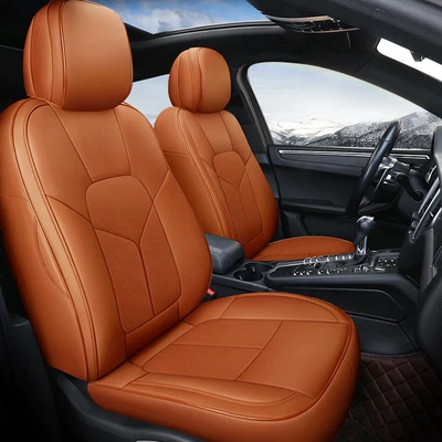 Modelə uyğun (Original) oturacaq örtükləri – Suede Seat Covers - nappa-leather-cayenne-orange-five-seats-fully-surrounded-in-front-and-rear-rows