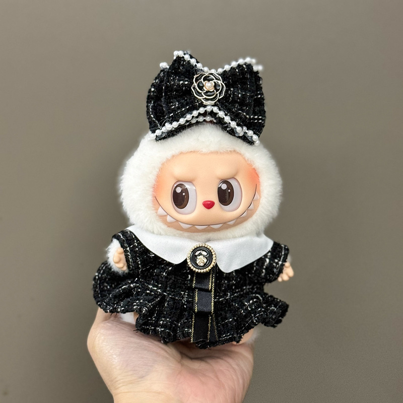 卸売ラブブベビー服 17 センチメートルブラインドボックスペンダント第一世代と第二世代のビニール人形着替えベビー服セット|undefined
