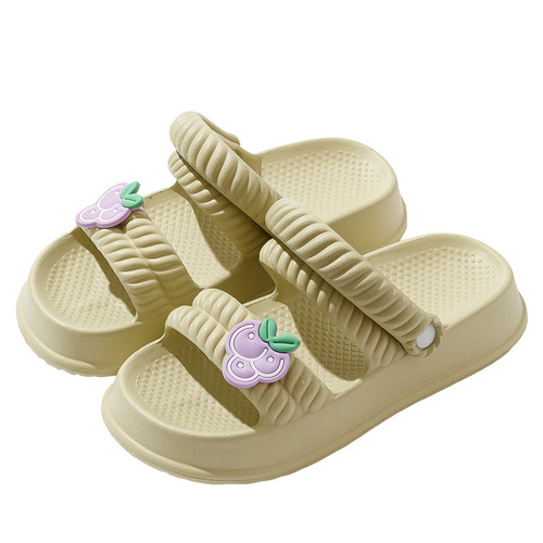Cartoon Children's Slippers Summer Outdoor Wear for Girls, Parent-Child Princess Indoor Home Slippers for Big Kids, Non-Slip Cool Slippers for Girls