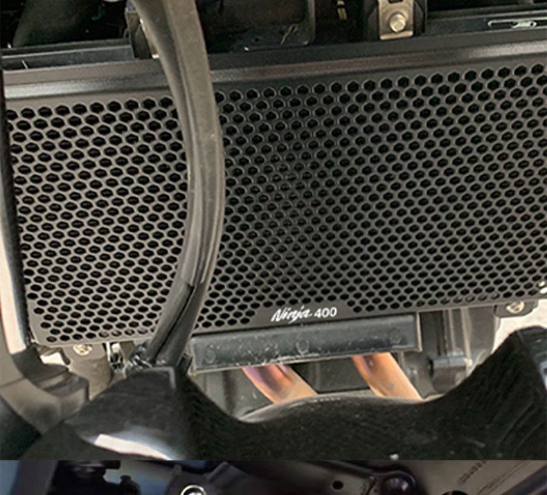 Suitable for Kawasaki Ninja400/500/Z400 Modified Engine Aluminum Alloy Water Tank Net Radiator Protective Cover