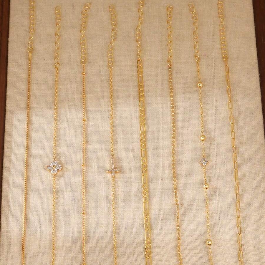 Multi-layered Chain Charm Bracelet For Women Simple Luxury Style_voghion.com