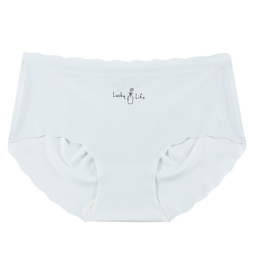 Mid-waist seamless ice silk underwear for women summer ladies mulberry silk protein antibacterial Japanese girls plus size women's wholesale