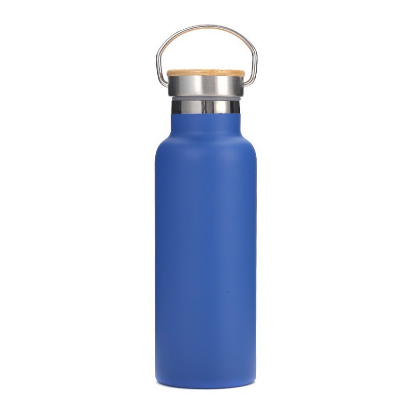Blue with bamboo cover