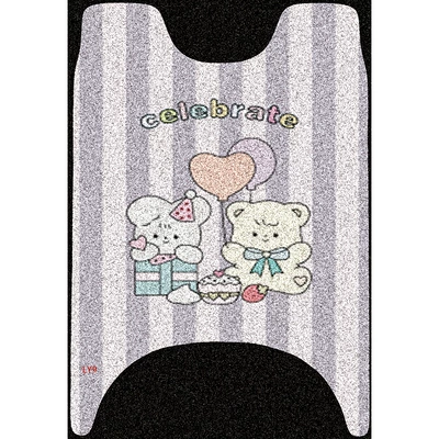 Cute Cartoon Foot Mats, Waterproof | Electric vehicle foot mat - cake-bear