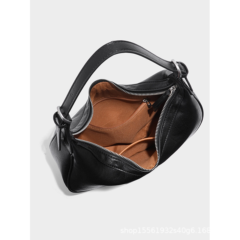 Niche Designer Crescent Hobo Bag Commuter Shoulder Underarm Bag For Women 2026 New Simple Soft Leather Crossbody Bag - Thumbnail 3