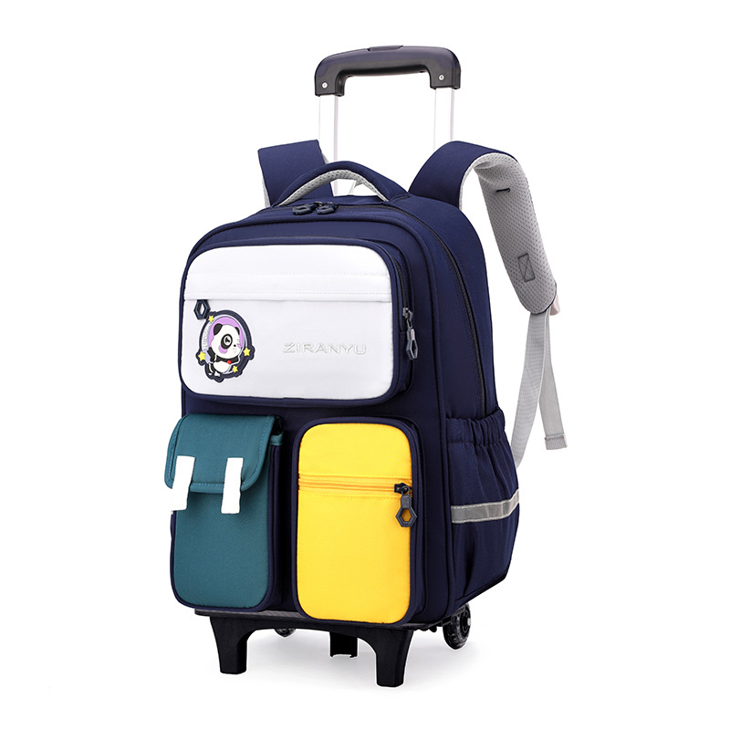 2025 nueva mochila de tirón para estudiantes de primaria 124 a 6 o grado, mochila portátil para niños que trepan escaleras