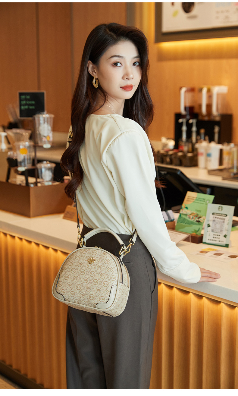 Women's Crossbody Bag Small Round Shoulder Bag Versatile Style_voghion.com