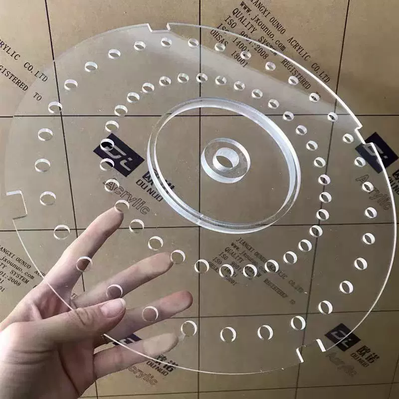 亚克力有机玻璃PMMA板材任意尺寸切割折弯抛光铣槽激光印刷led