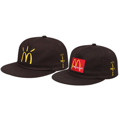Travis scottマクドナルド連名野球帽純綿ソフトトップ平沿帽対外貿易刺繍レジャー卸売り