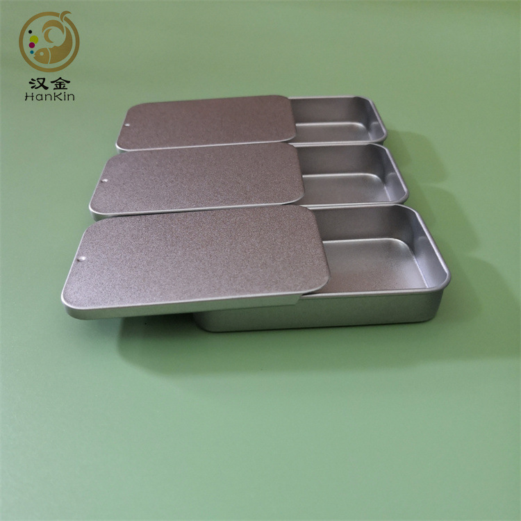抽屉滑盖沉香片铁盒 推盖盒插沉香木抽推拉铁盒 遛鸟食铁盒 推拉