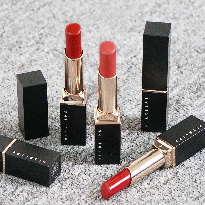 Helen Beauty Foggy Lipstick Moisturizing Lipstick Black Body Tube Gold Lipstick Not Easy to Stick Cup Makeup