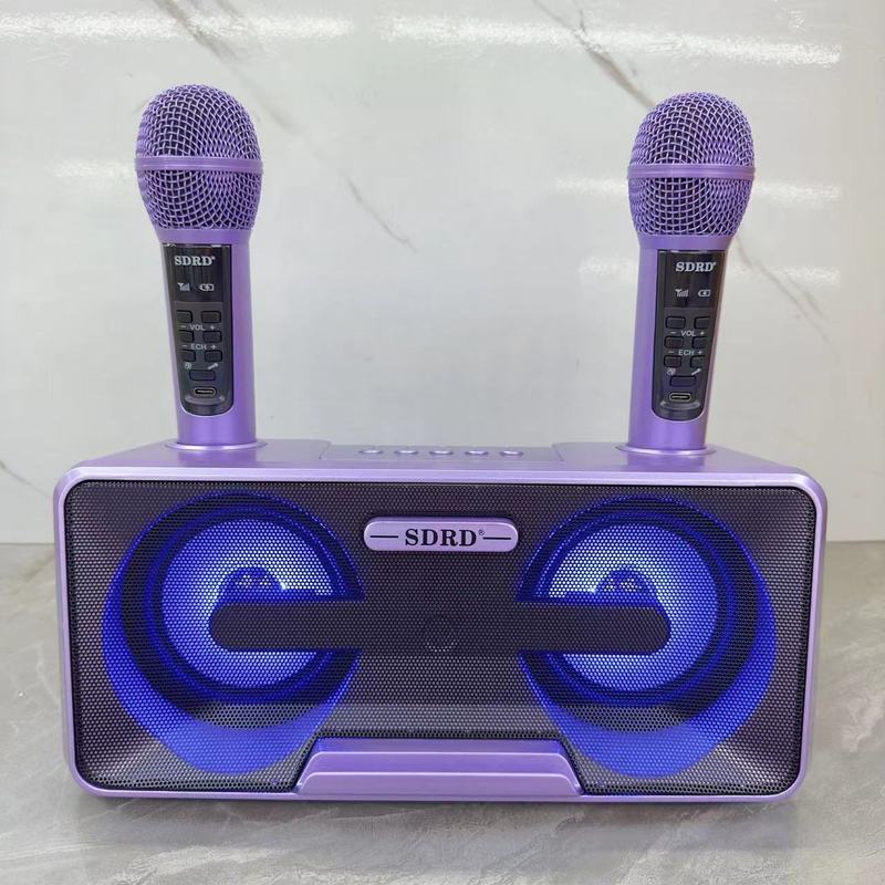 SD301Sブルートゥースオーディオk歌機無線ダブルマイク音響一体機k歌神器屋外ポータブルスピーカー|undefined