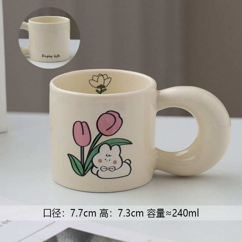 Pink tulip rabbit