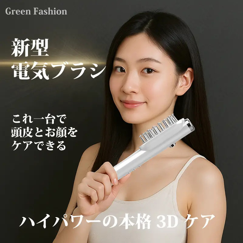 新しいrfrfヘアケア櫛emsマイクロ電流電動マッサージ櫛頭皮上薬器櫛ヘアケア機器|undefined