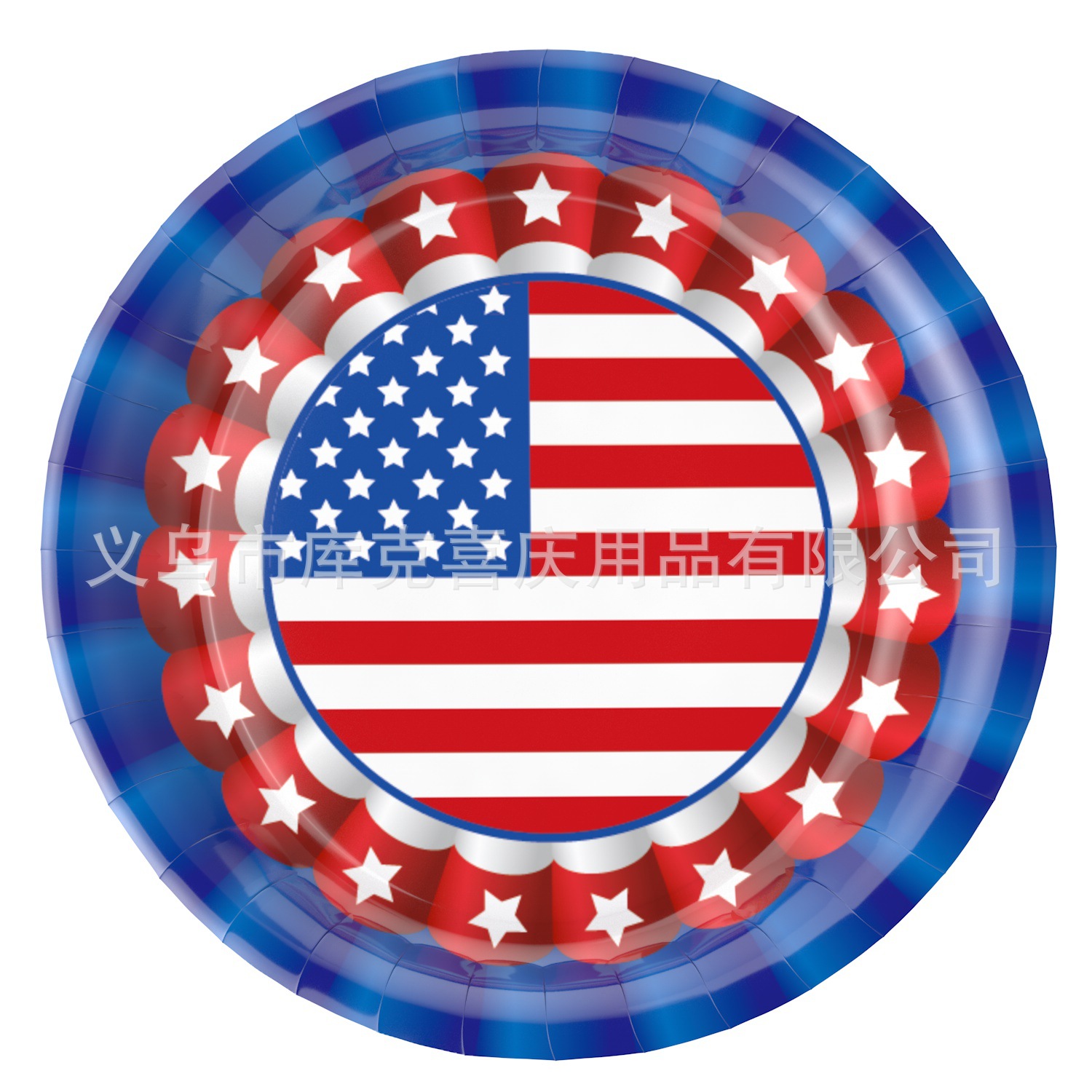 Nuevo Día DE LA Independencia americana fiesta temática cena placa traje bandera americana papel desechable tejido pull bandera Decoración