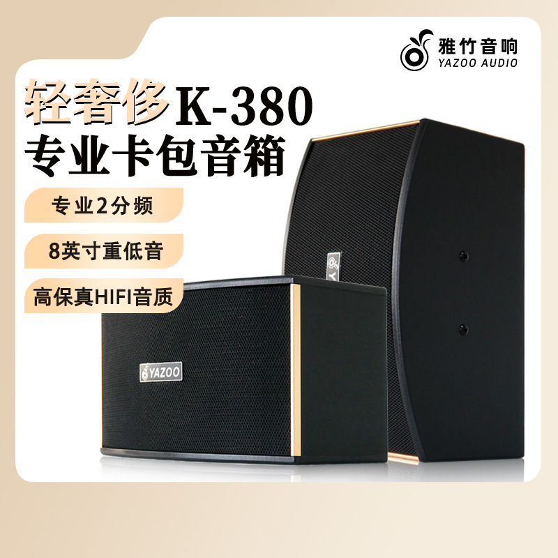 Venta al por mayor personalizado solo 8/10-pulgadas pasivo profesional titular de la tarjeta altavoz al aire libre transmisión en vivo hogar KTV equipo de traje de audio