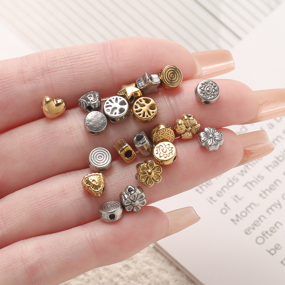 8g Weight Beads Jewelry Making Type DIY Ornament Accessories Classification 10 PCS/Package Quantity 304 Stainless Steel Material Solid Color Pattern All Seasons Season Polished Finish Simple Style Style 10 PCS/Package 304 Stainless Steel Solid Color Polished DIY Ornament Accessories Beads 1