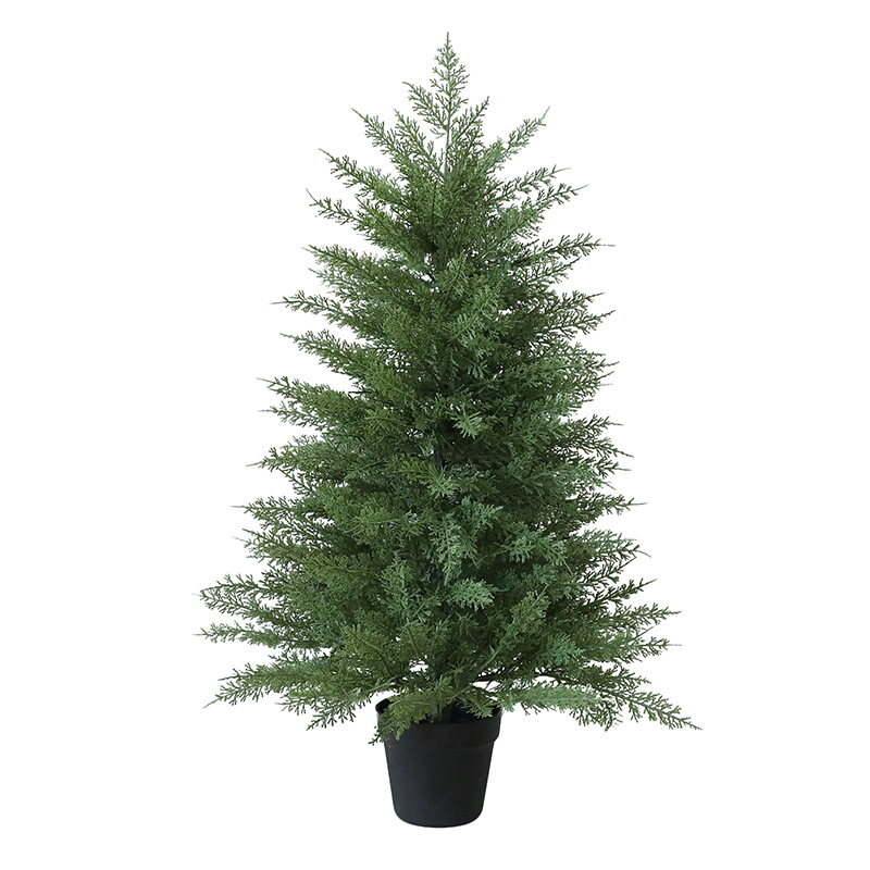 Shengyuan nuevo desmontable PE puro lado ciprés adornos de árbol de Navidad centro comercial hogar decoraciones navideñas fábrica directa