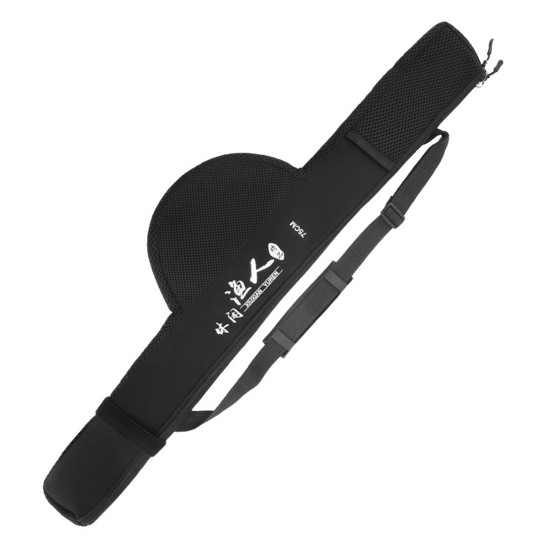 Soft Shell Pole Bag Front Rod Bag Grain Mai Pole Pole Bag Free Fishing Wheel Portable Foldable Big Belly Bag Sea Pole Bag