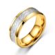 Fashion Elegant Rime Ice Silk Pattern Titanium Steel Ring Men's No Falling Ins Style Niche All-Match Couple Ring Europe and America
