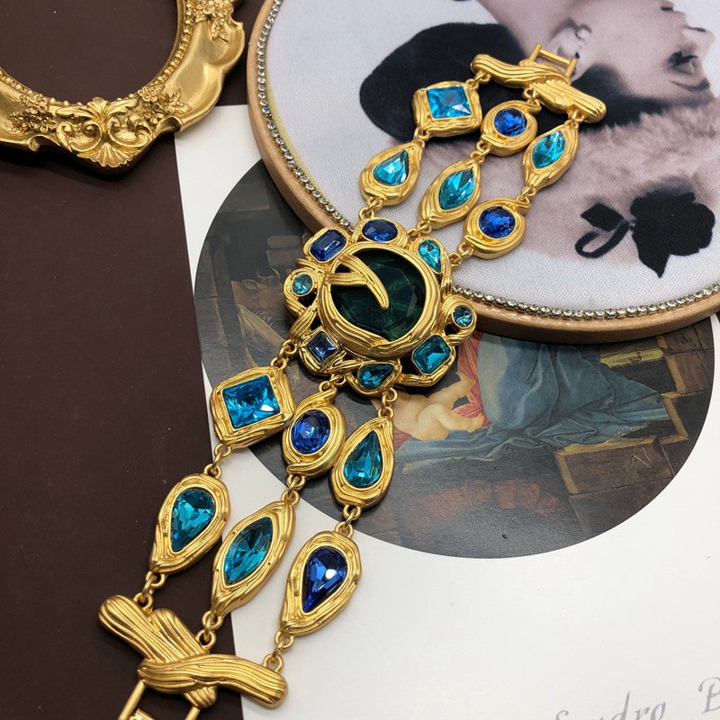 12g Weight Bracelets, Earrings, Necklace Classification Daily Occasion Alloy Material Leaf Pattern Women'S Gender Plating Design Retro Style Retro Leaf Alloy Plating Women's Bracelets Earrings Necklace 5