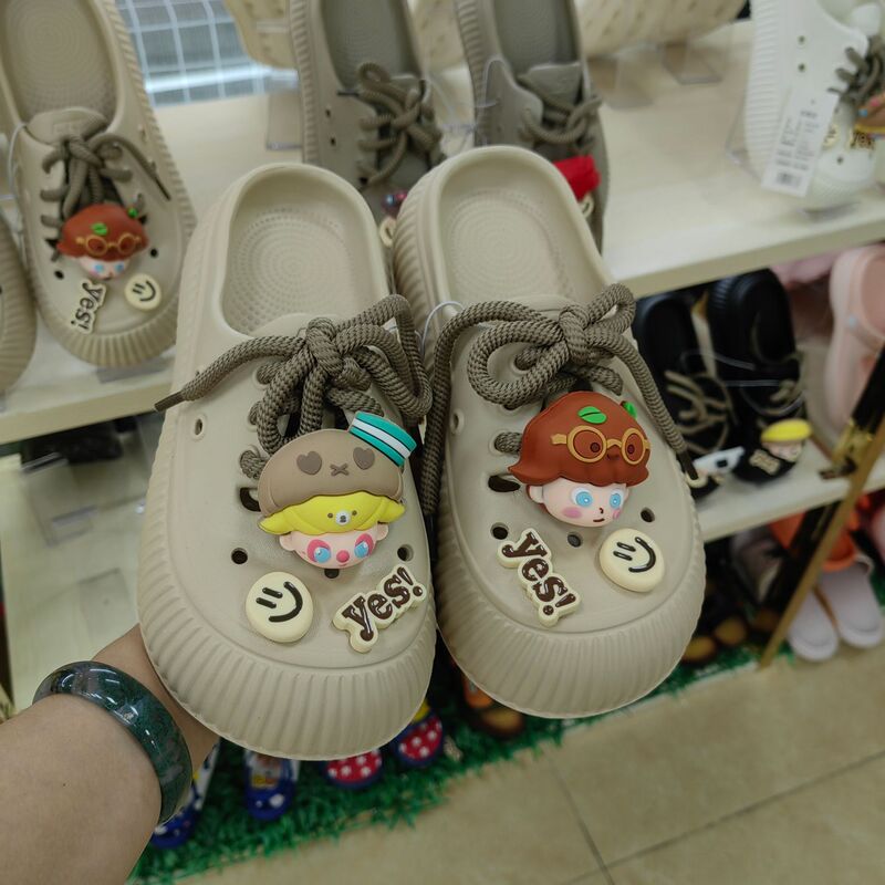 Lin Run's Cute Clogs Non-Slip Women's Outer Wear Summer New Style Thick-Soled Versatile Toe-Toe Slippers Wholesale