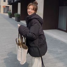 胖MM特大码300斤宽松加厚休闲连帽棉衣棉服女冬季保暖面包服外套2