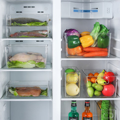 Manufacturer wholesale kitchen refrigerator storage box drawer style preservation box refrigerator food fruit egg dumpling organization box