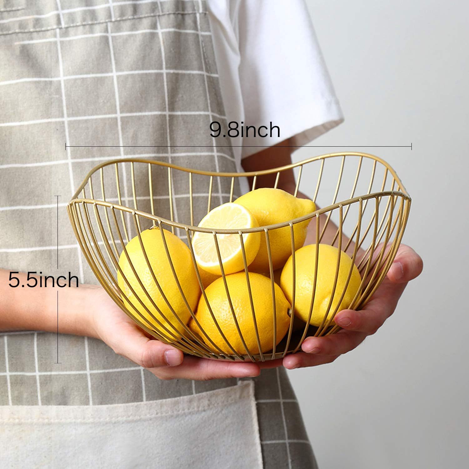Nordic style wrought iron fruit basket