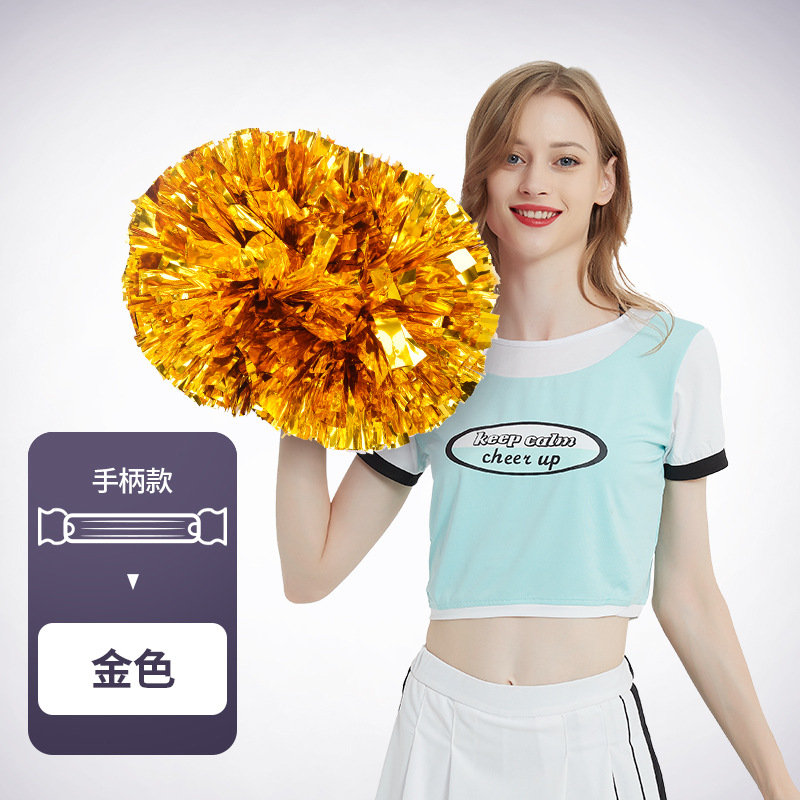 Flor bola de la flor porristas bola de la flor de la mano que sostiene la flor juegos de deportes mano que sostiene apoyos alegría apoyos en stock