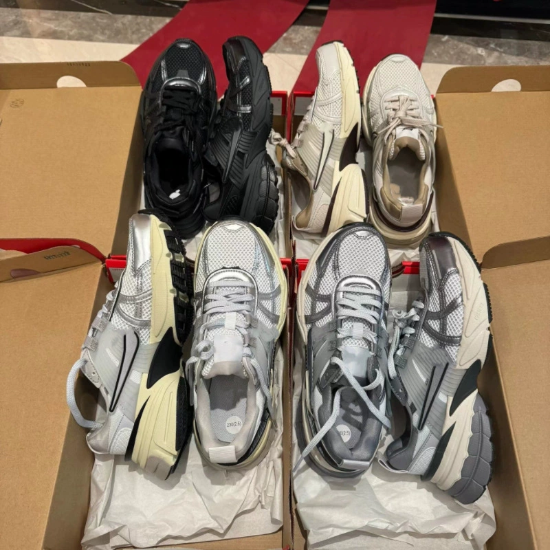 Putian Chun Оригинальная обувь V2K Daddy Shoes в стиле ретро-дросс повседневная обувь RUN сетка для мужчин и женщин дышащая спортивная повседневная обувь