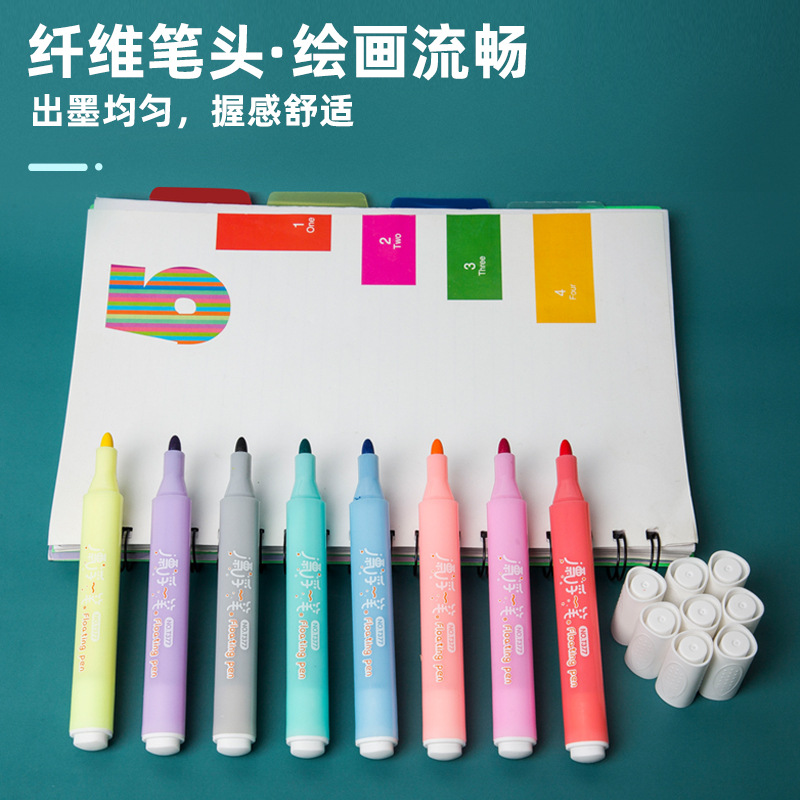 T377 lápiz flotante para niños herramientas de dibujo flotantes en el agua pincel creativo de arte lápiz de pizarra de color