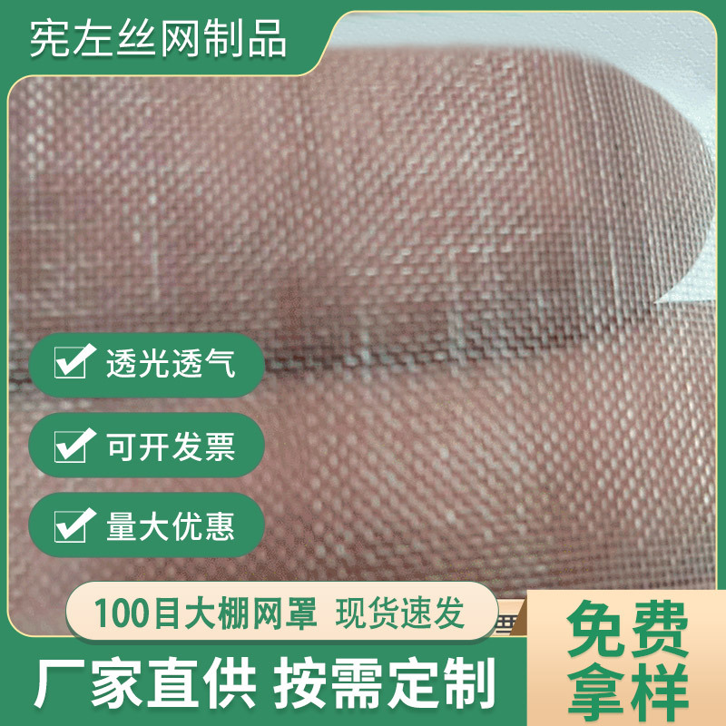厂家供应100目大棚网罩隔离养殖蔬菜果树聚乙烯防虫网葡萄网孔