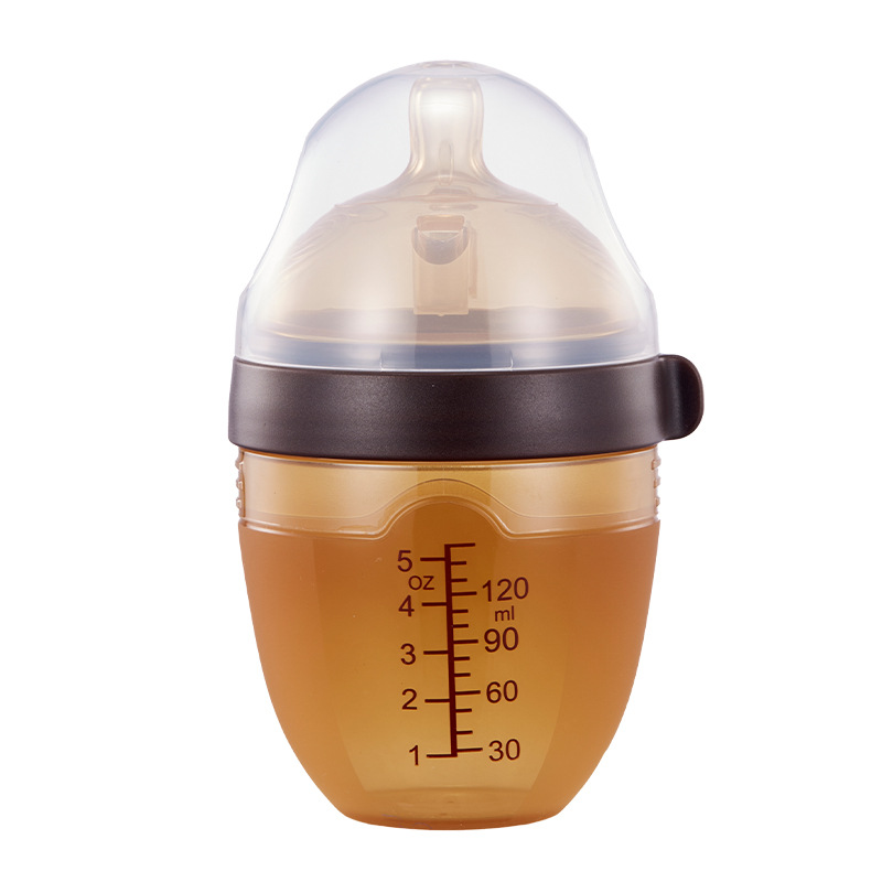 Leche materna en caja inglesa, artefacto de destete de nano plata real, biberón de silicona completo anti-flatulencia para bebés 150 ml