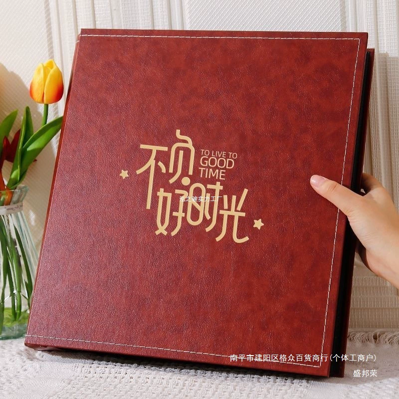 6-дюймовый фотоальбом для пар на 1000 фотографий, семейный фотоальбом большой емкости, кожаный кожаный чехол для хранения промежуточных фотографий 5inch