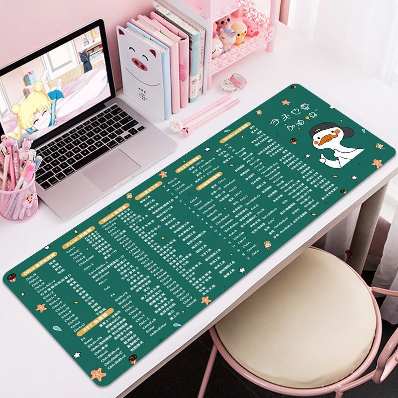 マウスパッド特大 ps オフィスショートカットキー完全なコンピュータキーボードソフトマットデスクトップデスクマット女性エクセル|undefined