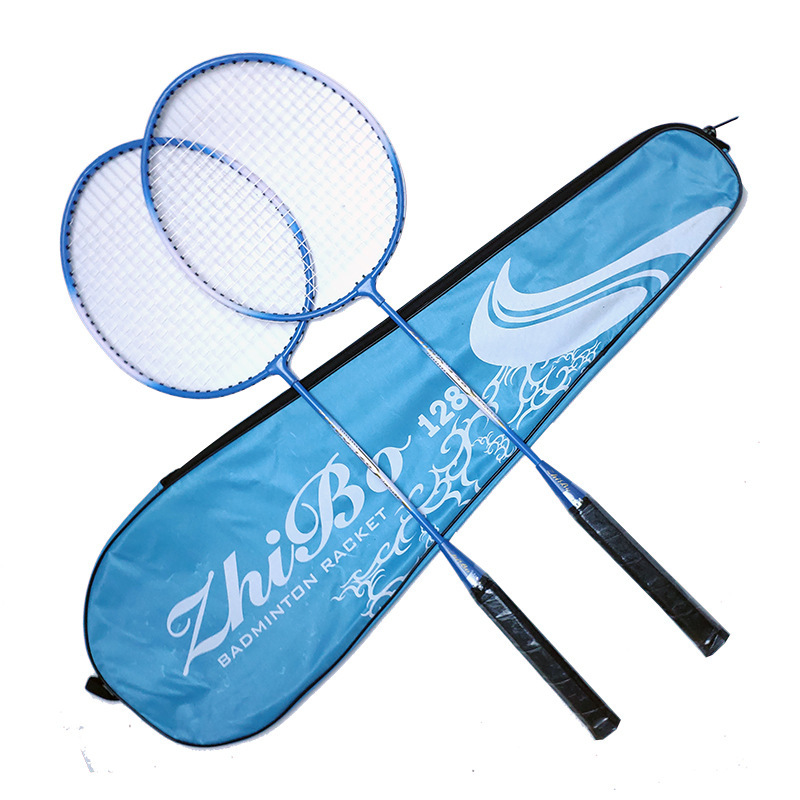 128 badminton racket two split alloy feather racket beginners student training racket wholesale