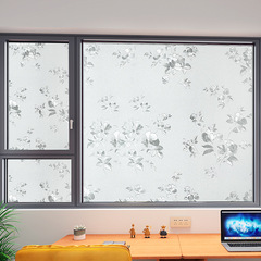 新款靜電印花玻璃貼家居窗戶裝飾防窺遮陽窗貼浴室防曬隔熱玻璃膜