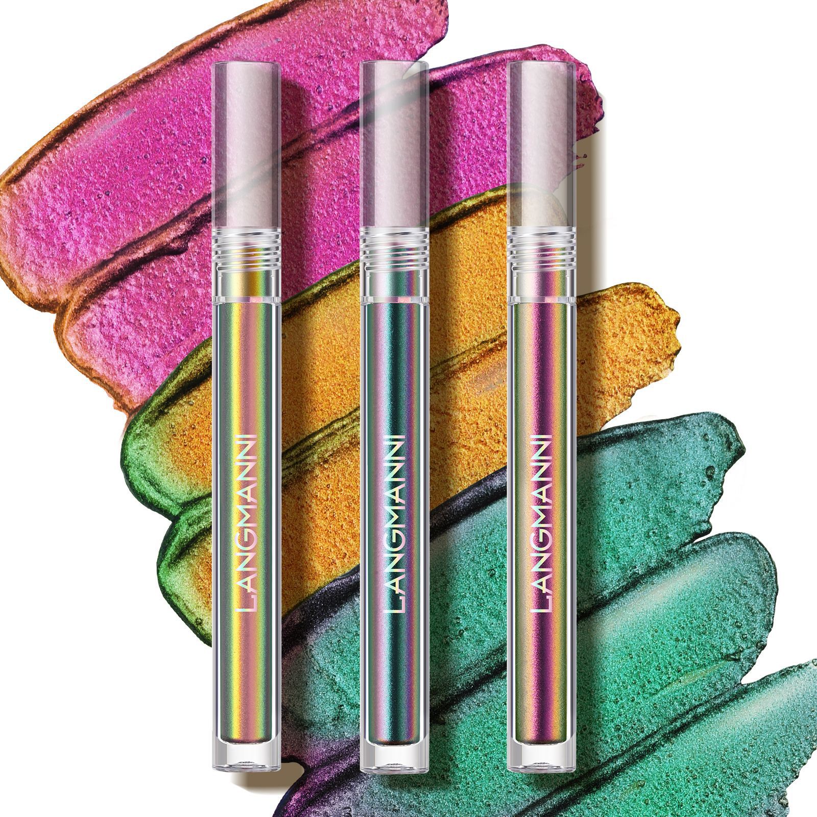 Langmanni Single Chameleon Liquid Eyeshadow shines with eyeshadow liquid eye makeup undefined