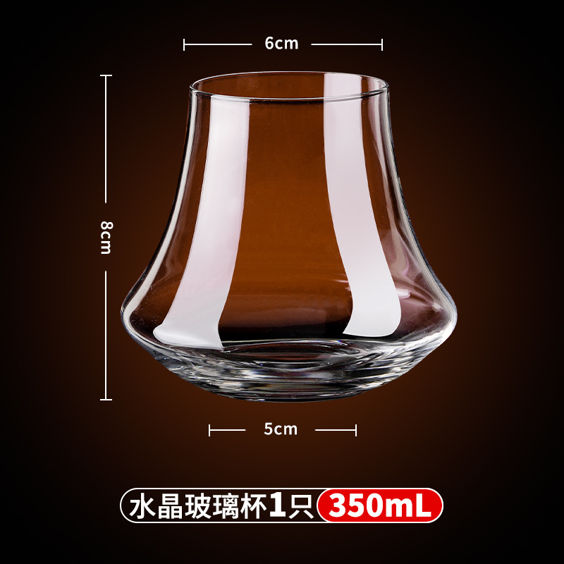 Taza de café de cristal de vidrio comercial de mano americana taza de café transparente taza de latte ultrafina taza de olor taza de infusión