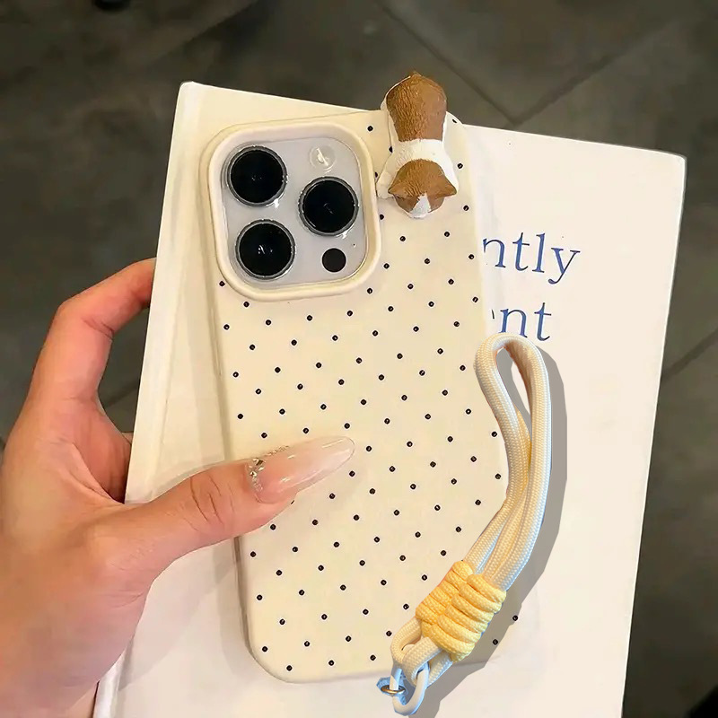 画面いっぱいの黒点はアップルの16携帯ケースの女性用全包iPhone XRシリコンを適用する. ソフトシェルSE(第二世代)|undefined