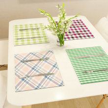 棉麻3D立體印花來圖來樣防水餐墊桌墊杯墊隔熱西餐墊定制防水隔熱