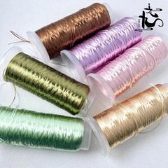 Manufacturer Direct Supply Four-Strand High-Light Velvet Thread Wound with Hand-Tied Main Branch Orchid Flower with Large Roll High-Light Wire
