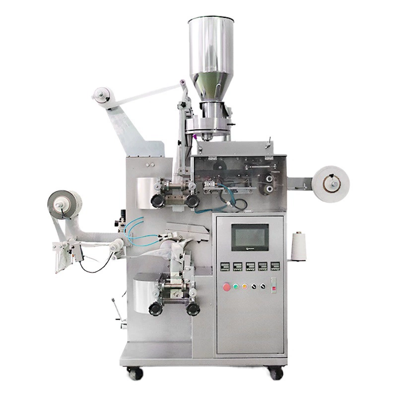 Чайный пакетик Треугольник Чай Упаковочная Машина Pu'er Чай Упаковочная Машина Внутренняя и Внешняя Мешка Нетканый Треугольник Чай Упаковочная Машина